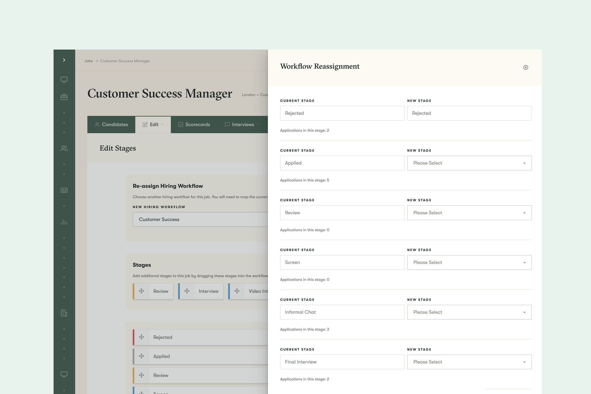 Hiring Workflow Reassignment